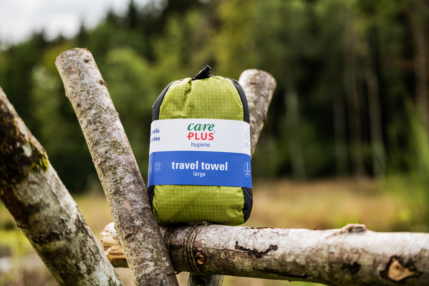 Care Plus Travel Towel - Microfibre 60x120cm,  Dolomite Blue