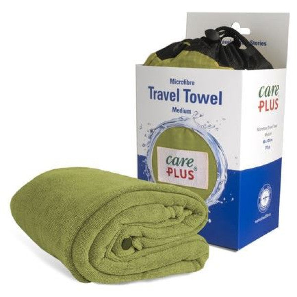 Care Plus Travel Towel - Microfibre 75x150cm, Pesto